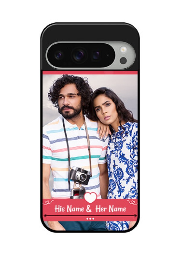 Google Pixel 9 Pro Xl Custom Glass Phone Case - Simple Love Design