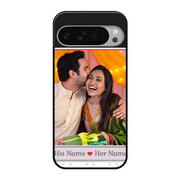 Google Pixel 9 Pro Xl Custom Glass Phone Case - With Photo And Ethnic Design