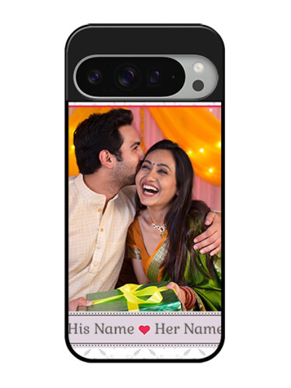 Custom Google Pixel 9 Pro Xl Custom Glass Phone Case - With Photo And Ethnic Design