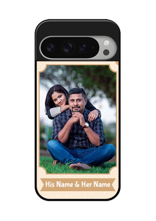 Google Pixel 9 Pro Xl Custom Glass Phone Case - With Confetti Love Design
