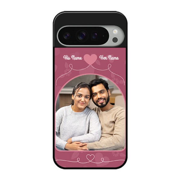 Google Pixel 9 Pro Xl Custom Glass Phone Case - Love Floral Design