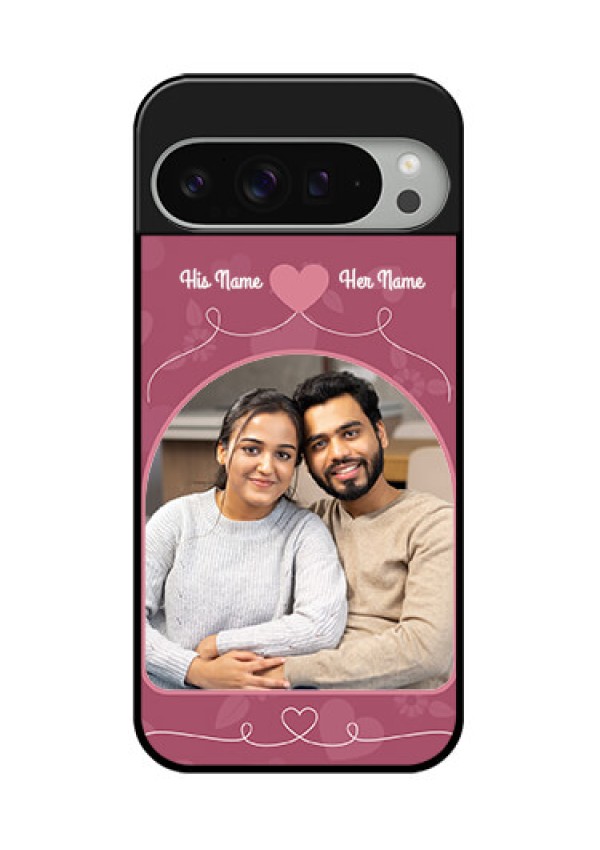 Google Pixel 9 Pro Xl Custom Glass Phone Case - Love Floral Design