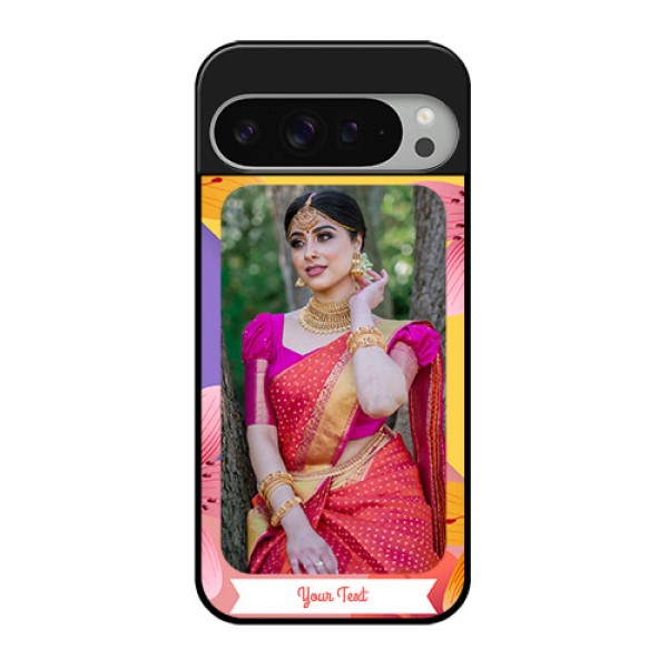 Google Pixel 9 Pro Xl Custom Glass Phone Case - 3 Image With Vintage Floral Design