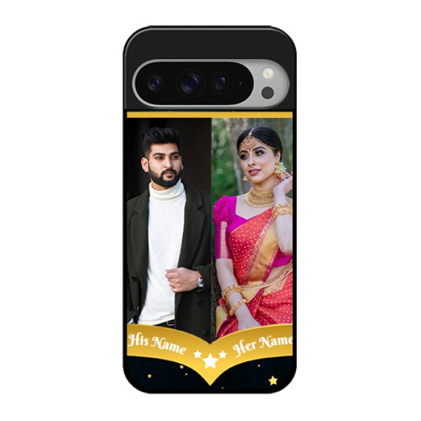 Google Pixel 9 Pro Xl Custom Glass Phone Case - Galaxy Stars Backdrop Design