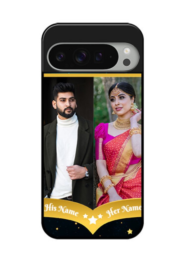 Google Pixel 9 Pro Xl Custom Glass Phone Case - Galaxy Stars Backdrop Design