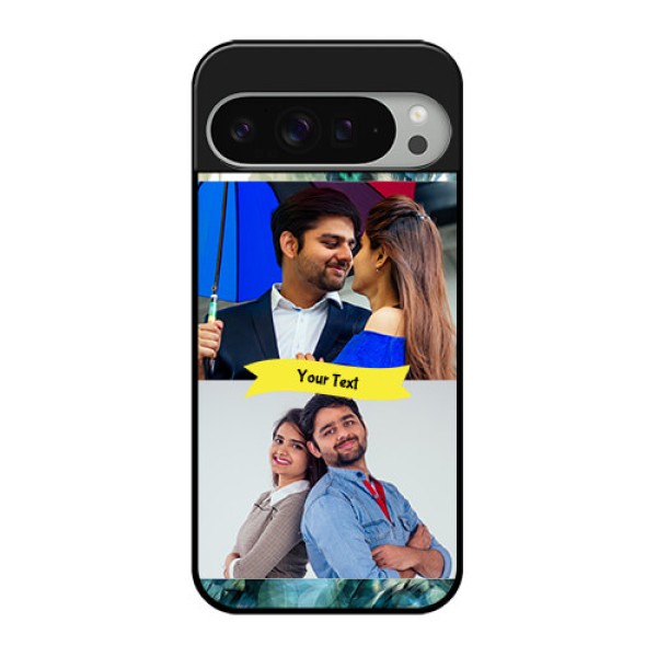Google Pixel 9 Pro Xl Custom Glass Phone Case - Image With Boho Peacock Feather Design