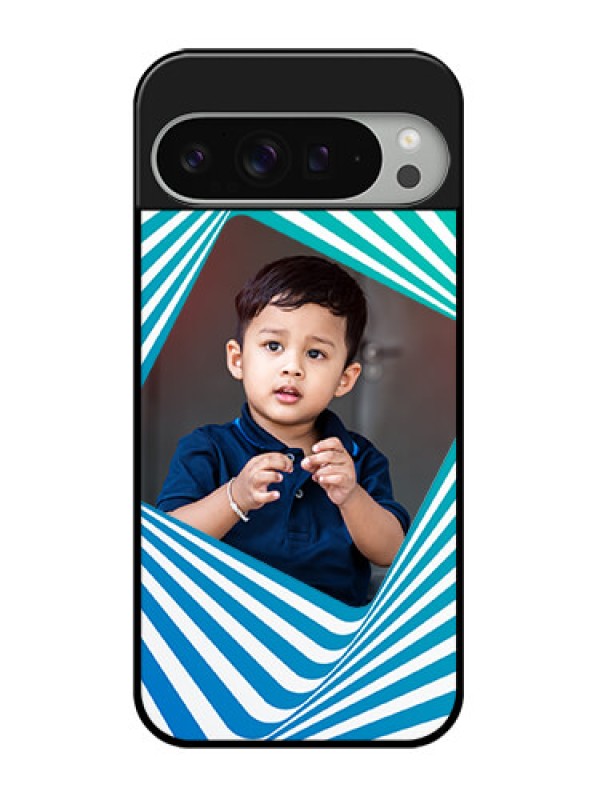 Custom Google Pixel 9 Pro Xl Custom Glass Phone Case - Abstract Spiral Design