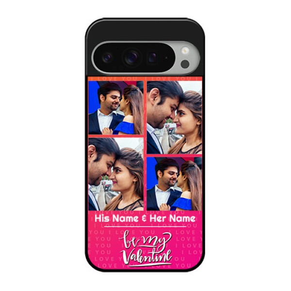 Google Pixel 9 Pro Xl Custom Glass Phone Case - I Love You Pink Design