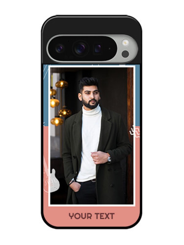 Custom Google Pixel 9 Pro Xl Custom Glass Phone Case - With Color Musical Note Design