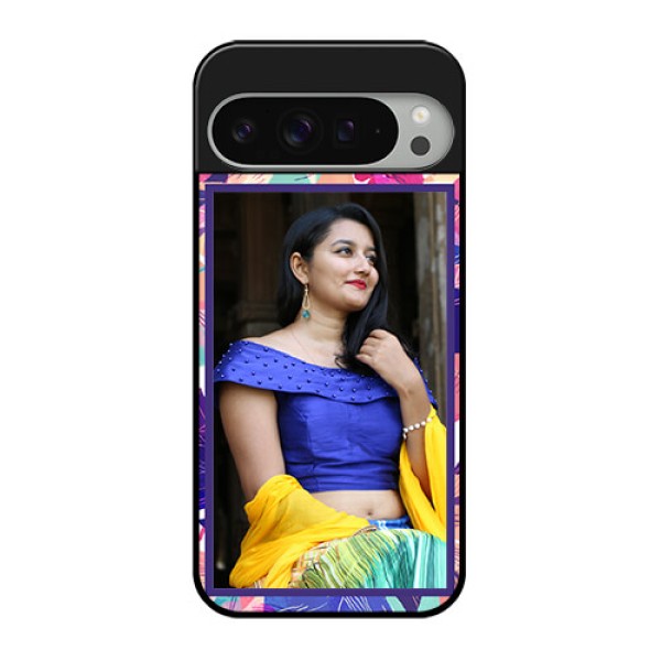 Google Pixel 9 Pro Xl Custom Glass Phone Case - Abstract Floral Design