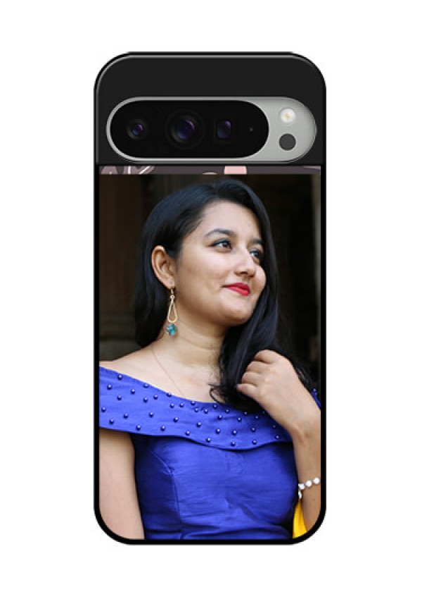 Google Pixel 9 Pro Xl Custom Glass Phone Case - Stylish Floral Design