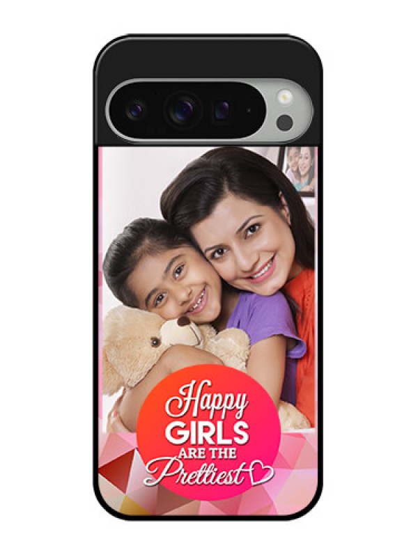 Custom Google Pixel 9 Pro Xl Custom Glass Phone Case - Abstract Triangle Design