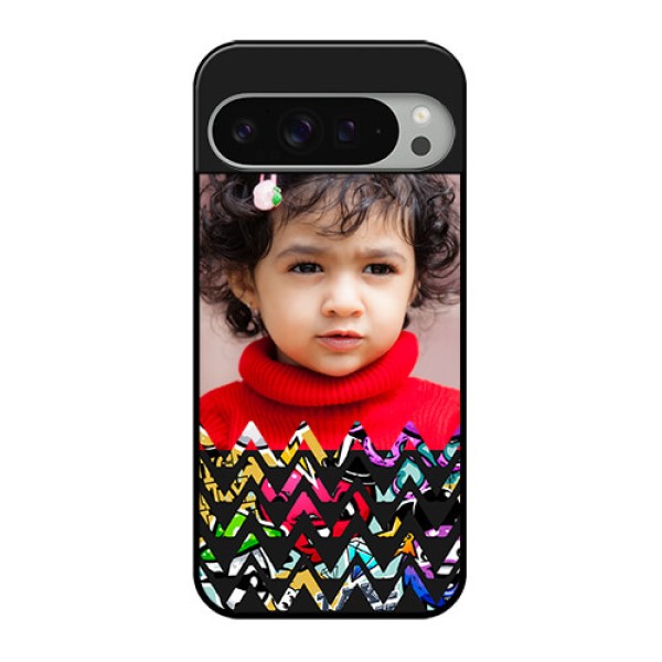 Google Pixel 9 Pro Xl Custom Glass Phone Case - Neon Abstract Design