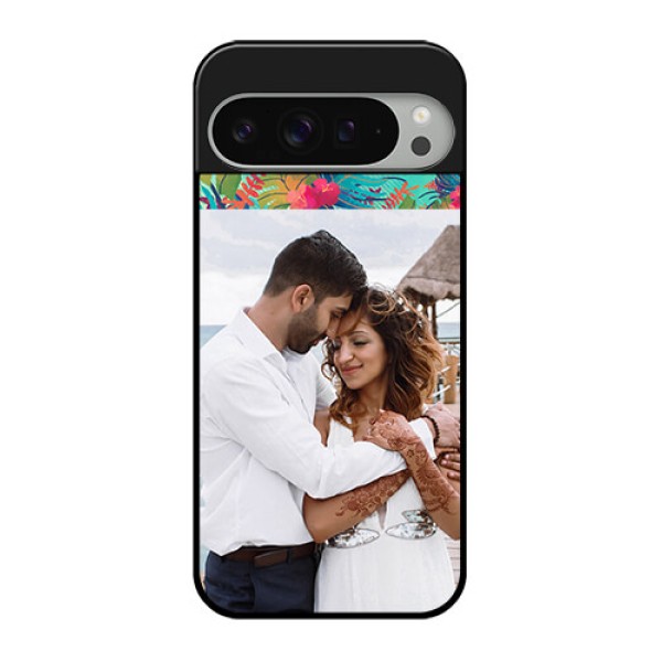 Google Pixel 9 Pro Xl Custom Glass Phone Case - Watercolor Floral Design