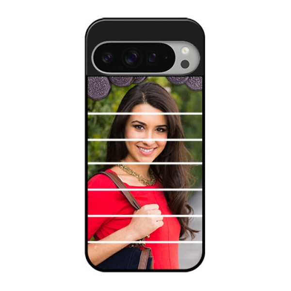 Google Pixel 9 Pro Xl Custom Glass Phone Case - With Oreo Biscuit Design