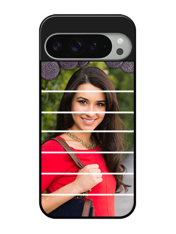Custom Google Pixel 9 Pro Xl Custom Glass Phone Case - With Oreo Biscuit Design