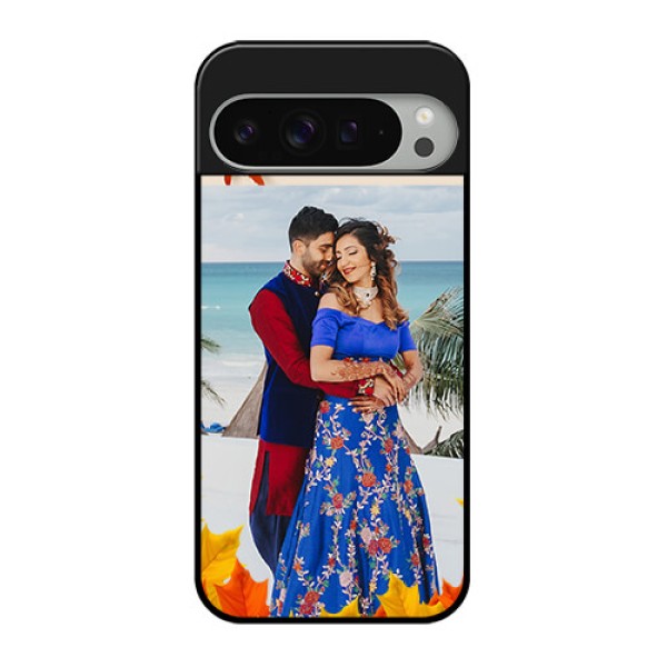 Google Pixel 9 Pro Xl Custom Glass Phone Case - Autumn Maple Leaves Design