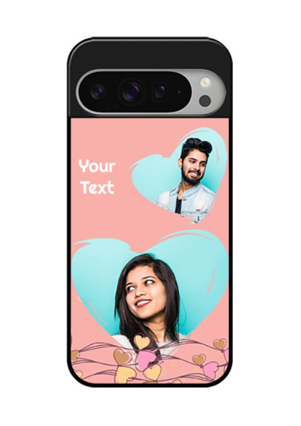 Google Pixel 9 Pro Xl Custom Glass Phone Case - Love Doodle Design