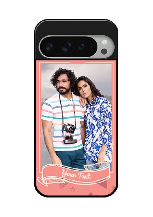 Google Pixel 9 Pro Xl Custom Glass Phone Case - Love Doodle Art Design