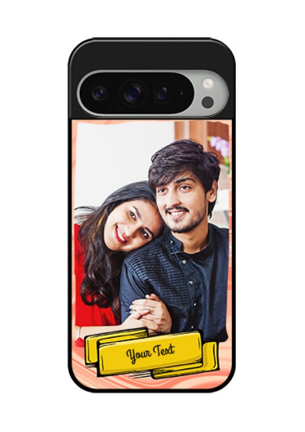 Google Pixel 9 Pro Xl Custom Glass Phone Case - Marble Texture Design