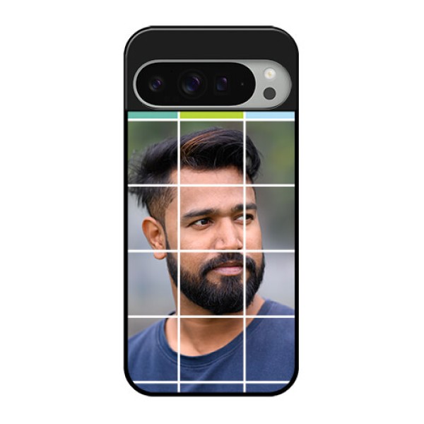 Google Pixel 9 Pro Xl Custom Glass Phone Case - With White Box Pattern