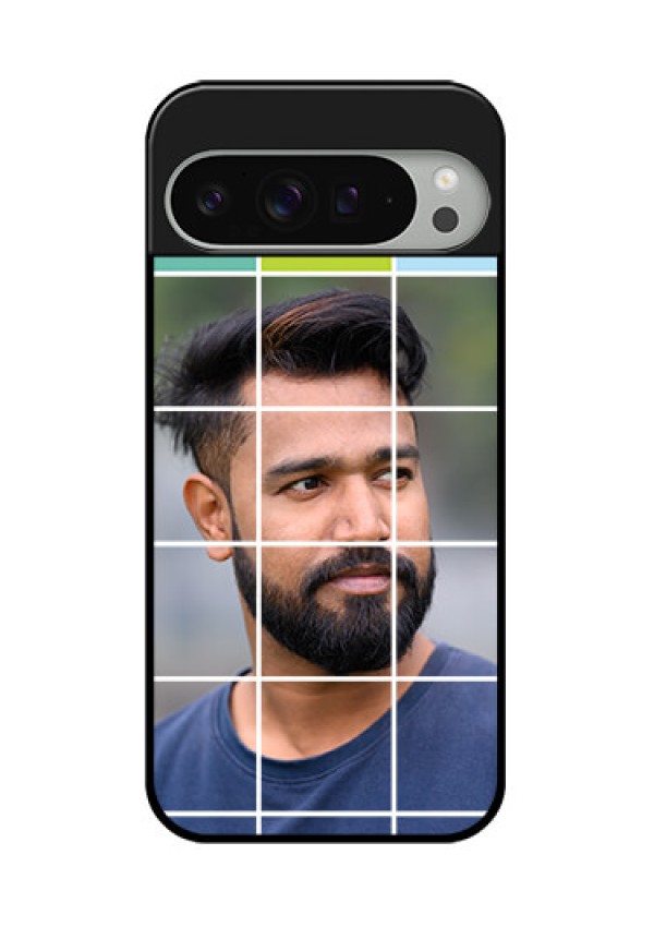 Google Pixel 9 Pro Xl Custom Glass Phone Case - With White Box Pattern