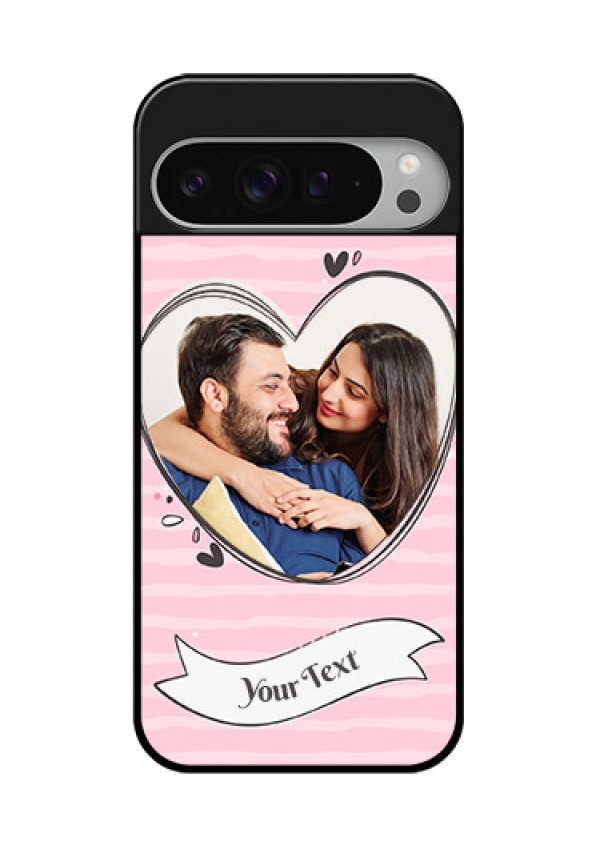 Google Pixel 9 Pro Xl Custom Glass Phone Case - Vintage Heart Design