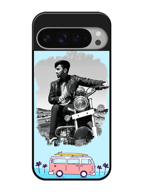Custom Google Pixel 9 Pro Xl Custom Glass Phone Case - Travel and Adventure Design