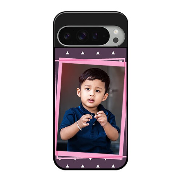 Google Pixel 9 Pro Xl Custom Glass Phone Case - Triangle Pattern Dotted Design