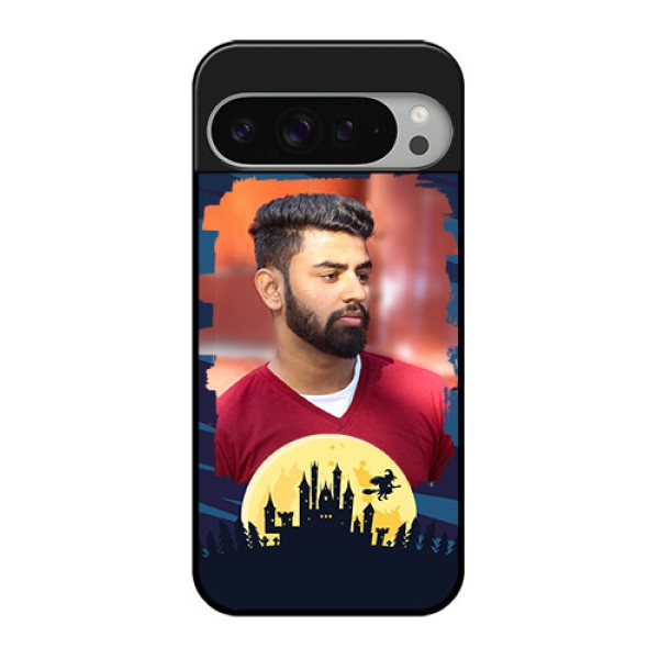 Google Pixel 9 Pro Xl Custom Glass Phone Case - Halloween Witch Design