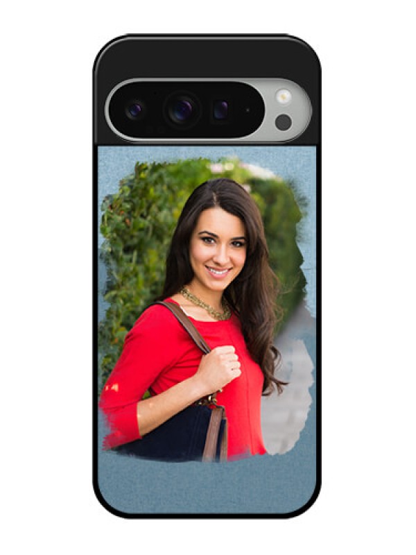 Custom Google Pixel 9 Pro Xl Custom Glass Phone Case - Grunge Line Art Design