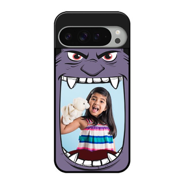 Google Pixel 9 Pro Xl Custom Glass Phone Case - Angry Monster Design