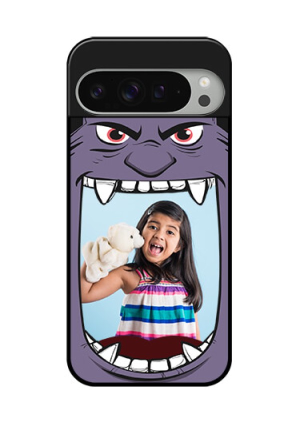 Google Pixel 9 Pro Xl Custom Glass Phone Case - Angry Monster Design