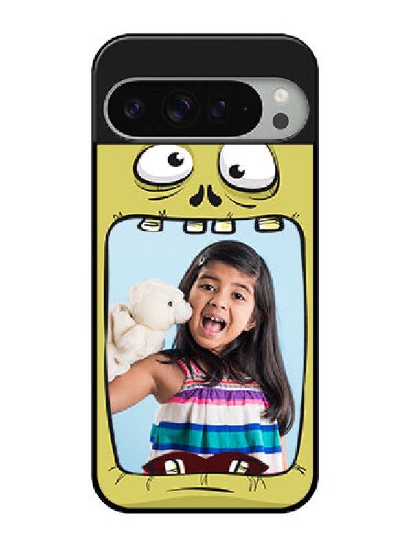 Custom Google Pixel 9 Pro Xl Custom Glass Phone Case - Cartoon Monster Back Case Design