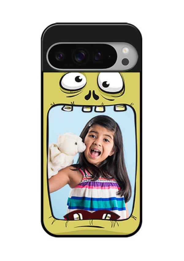 Google Pixel 9 Pro Xl Custom Glass Phone Case - Cartoon Monster Back Case Design