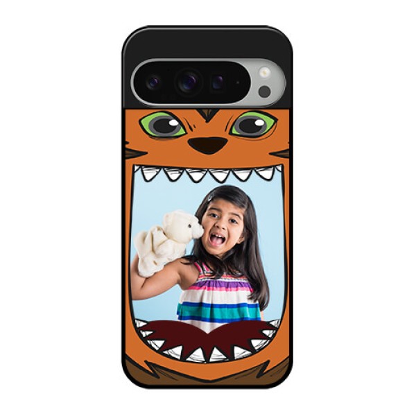 Google Pixel 9 Pro Xl Custom Glass Phone Case - Owl Monster Back Case Design