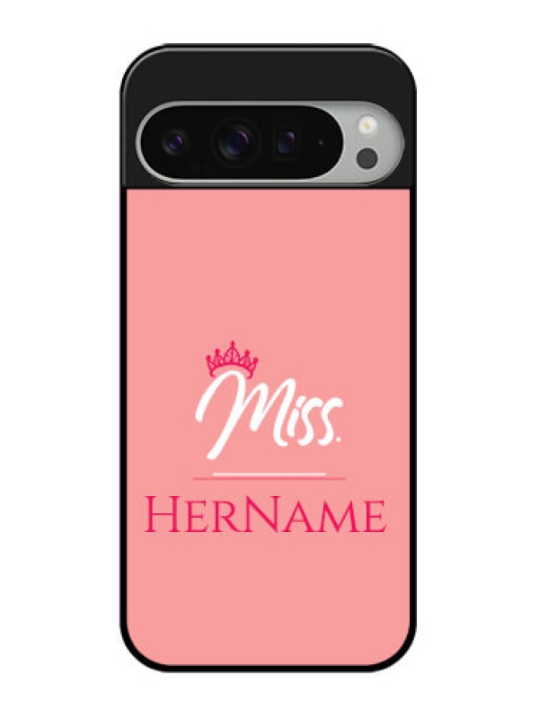 Custom Google Pixel 9 Pro Xl Custom Glass Phone Case - Mrs With Name Design