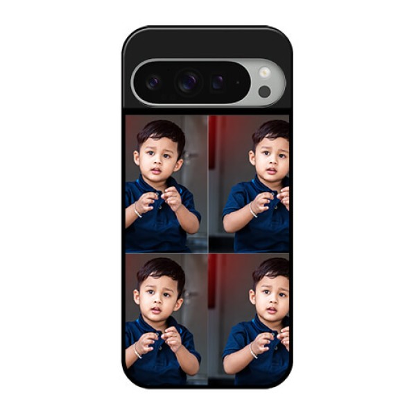 Google Pixel 9 Pro Xl Custom Glass Phone Case - 4 Image Holder Design