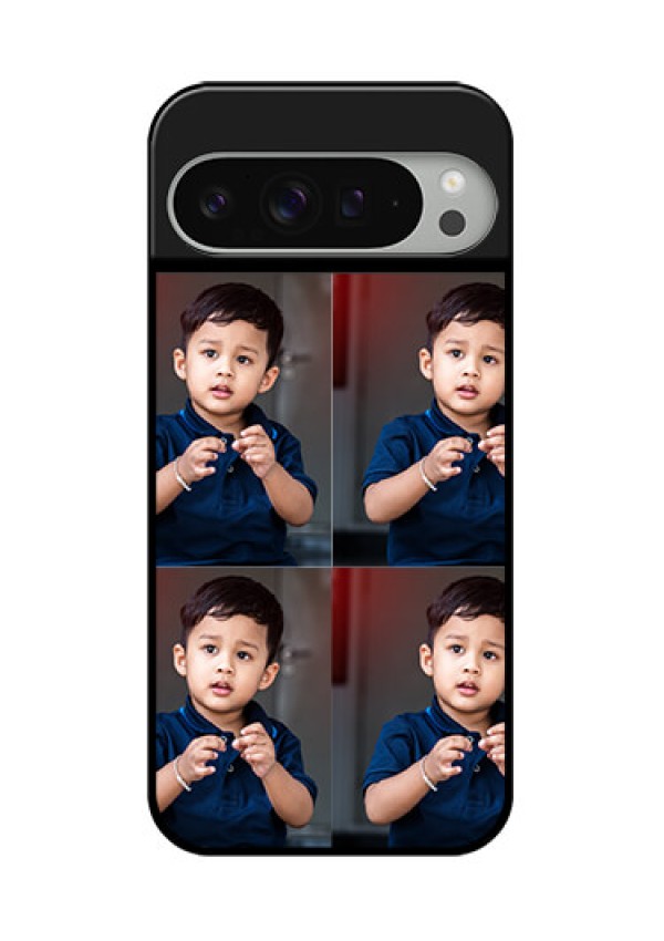 Google Pixel 9 Pro Xl Custom Glass Phone Case - 4 Image Holder Design
