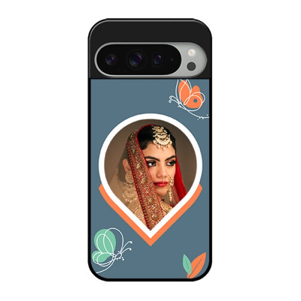Google Pixel 9 Pro Xl Custom Glass Phone Case - Droplet Butterflies Design