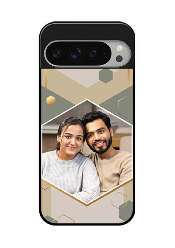 Google Pixel 9 Pro Xl Custom Glass Phone Case - Stylish Hexagon Pattern Design