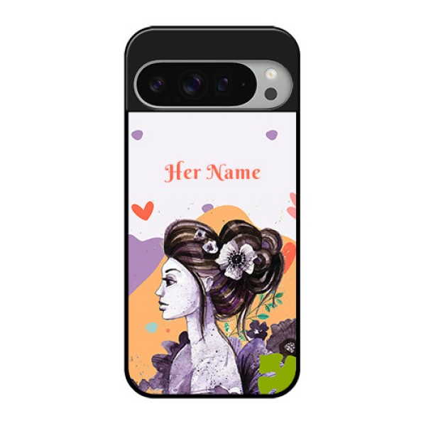 Google Pixel 9 Pro Xl Custom Glass Phone Case - Woman And Nature Design