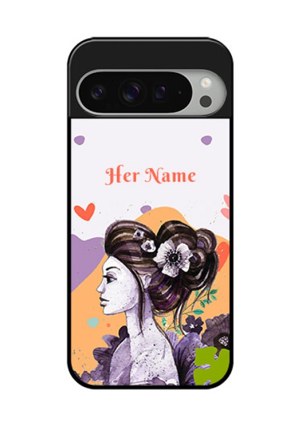 Google Pixel 9 Pro Xl Custom Glass Phone Case - Woman And Nature Design
