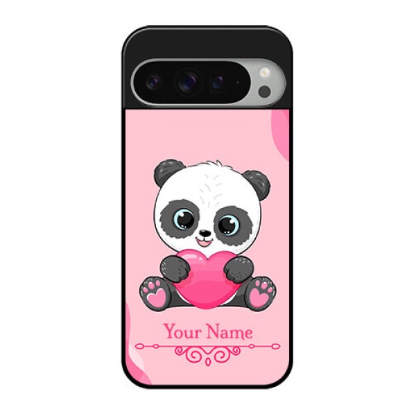 Google Pixel 9 Pro Xl Custom Glass Phone Case - Cute Panda Design