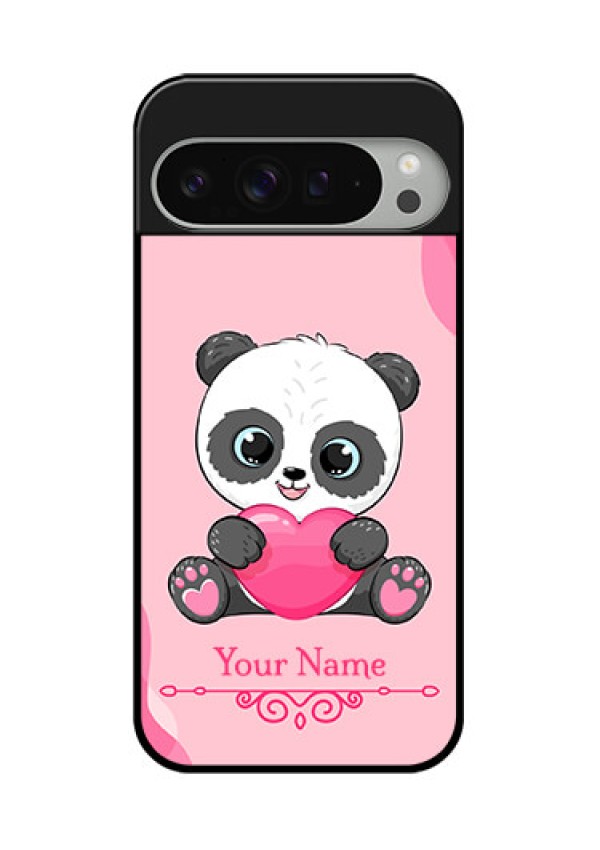 Google Pixel 9 Pro Xl Custom Glass Phone Case - Cute Panda Design