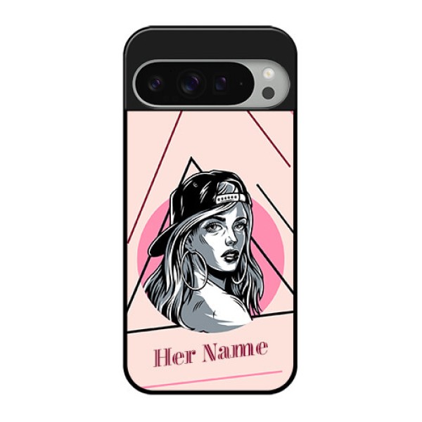 Google Pixel 9 Pro Xl Custom Glass Phone Case - Rockstar Girl Design