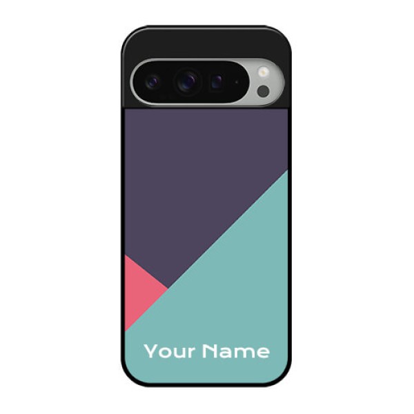 Google Pixel 9 Pro Xl Custom Glass Phone Case - Tri Color Abstract Design
