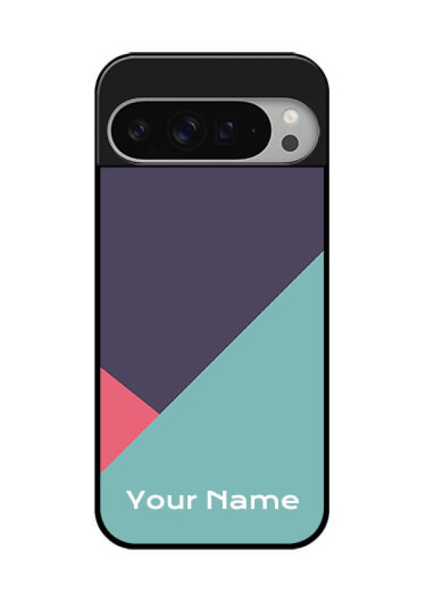 Google Pixel 9 Pro Xl Custom Glass Phone Case - Tri Color Abstract Design