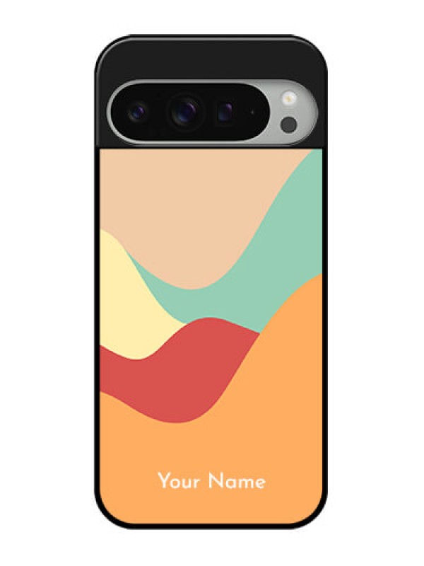 Custom Google Pixel 9 Pro Xl Custom Glass Phone Case - Ocean Waves Multi - Colour Design