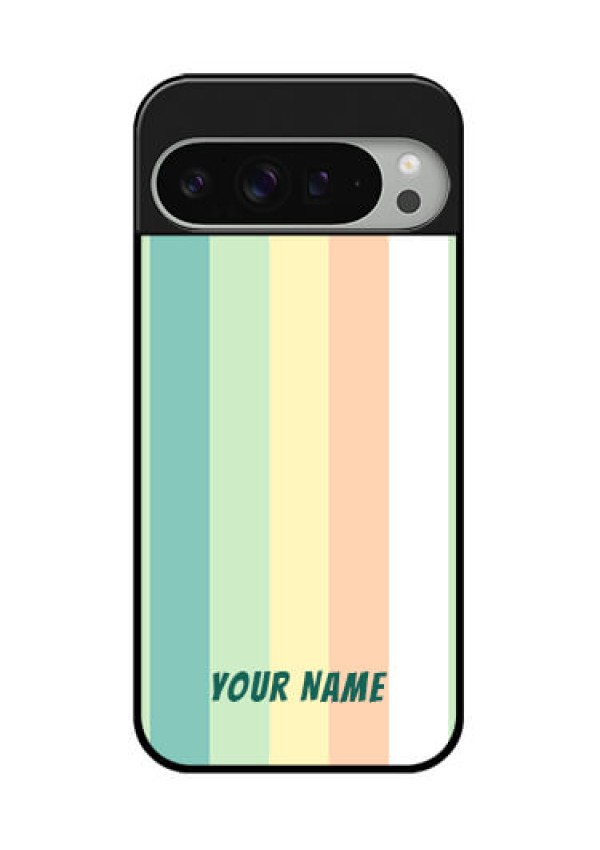 Google Pixel 9 Pro Xl Custom Glass Phone Case - Multi - Colour Stripes Design